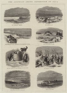 Den østerrikske arktiske ekspedisjonen fra 1872-4 (gravering) av English School
