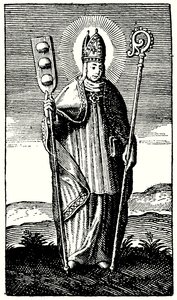 The Bakers Saint, St Honore (gravering) av English School