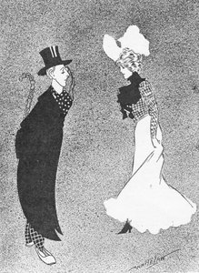 The Bare Fact, illustrasjon fra The King, 25. mai 1901 av English School