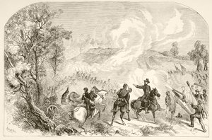 Slaget ved Gettysburg (litho) av English School