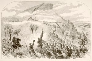 Slaget ved Lookout Mountain (litho) av English School