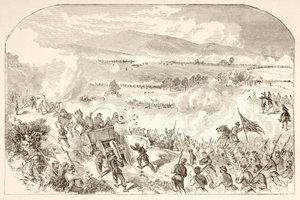 Slaget ved Malvern Hill (litho) av English School