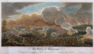 Slaget ved Waterloo, 1815, 1817 (akvatint) av English School