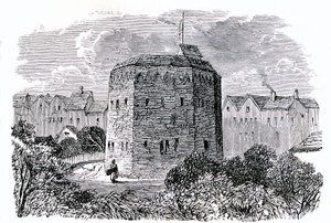 The Beargarden, Southwark, London (litho) av English School