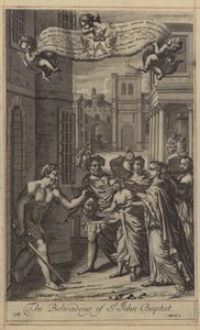 Halshuggingen av St John Baptist av English School