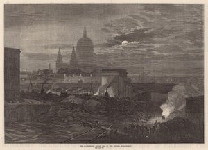 Blackfriars Bridge-enden av Thames Embankment av English School