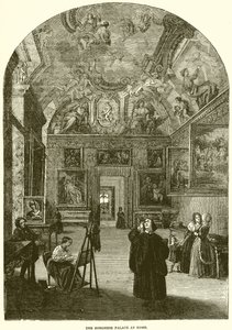 Borghese-palasset i Roma av English School