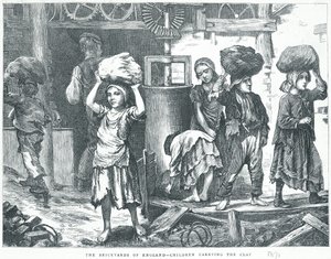 The Brickyards of England, Barn som bærer leiren, 1871 av English School