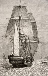 The Brig HMS Beagle, fra 
