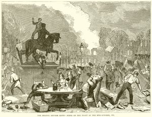Bristol Reform Riots-scene natten til 30. oktober 1831 av English School