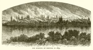Brenningen av Irkutsk i 1879 av English School