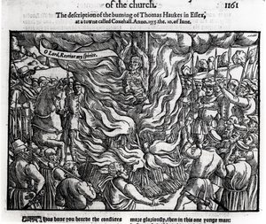 The Burning of Thomas Haukes, 10. juni 1555, fra 