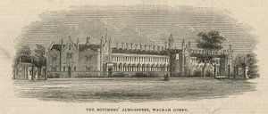 The Butchers Almhouses i Walham Green av English School