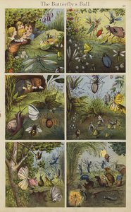 Sommerfuglens ball (farge litho) av English School
