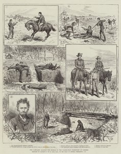 Kampanjen mot opprørerne i Canadas nordvestlige territorium (gravering) av English School