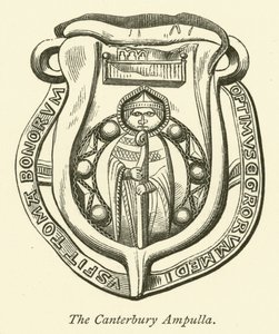 Canterbury-ampullaen (gravering) av English School