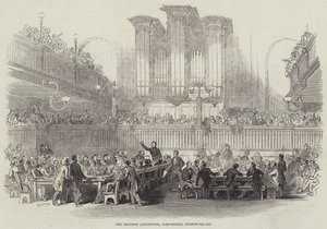 Chartistkonvensjonen, John-Street, Fitzroy-Square (gravering) av English School