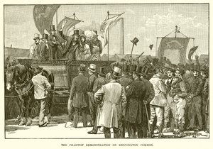 Chartist-demonstrasjonen på Kennington Common av English School
