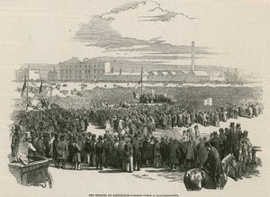 Chartistmøtet på Kennington Common i 1848 av English School