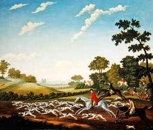 The Chase, ca. 1770 (olje på lerret) av English School
