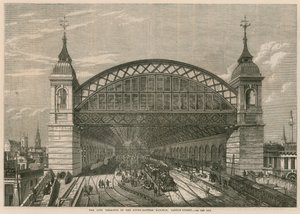 Byterminalen til South-Eastern Railway, Cannon Street, London av English School