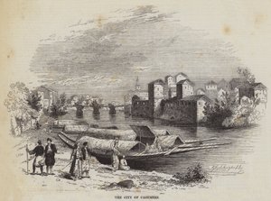 Die Stadt Kaschmir (Gravur) von English School