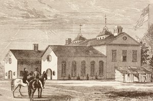 College of William and Mary, Williamsburg, Virginia (litho) av English School
