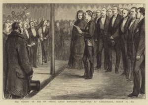 The Coming of Age of Prince Louis Napoleon, mottakelse på Chislehurst av English School