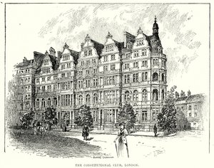 The Constitutional Club, London (gravering) av English School