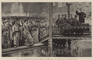 Die Konversation der Gesellschaft der Künste auf der Gesundheitsausstellung (Gravur)