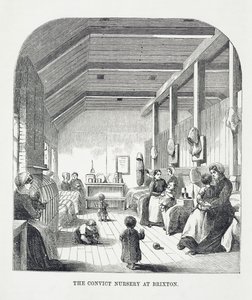 The Convict Nursery at Brixton, fra The Criminal Prisons of London and Scenes of Prison Life av Henry Mayhew (1812-87) og John Binny, 1862 av English School