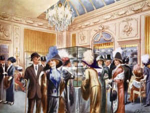 Coronation Tiara Exhibition, april 1911, på Cartier