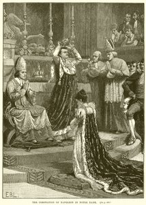 Kroningen av Napoleon i Notre Dame av English School