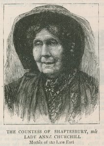 Grevinnen av Shaftesbury, født Lady Anne Churchill av English School