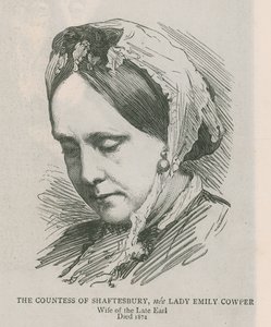 Grevinnen av Shaftesbury, født Lady Emily Cowper av English School