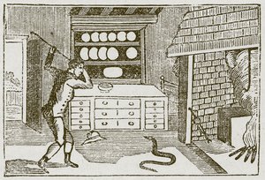 Landsmannen og slangen (gravering) av English School