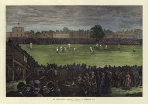 Cricket-kampen, Australia mot England, på Kennington Oval av English School