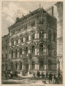 Crown Life Assurance Office, Fleet Street, London av English School