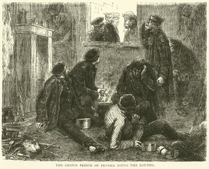 Kronprinsen av Preussen går rundt, november 1870 av English School