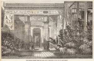 Krystallpalasset: Den egyptiske domstolen, inngangen til graven til Beni Hassan av English School