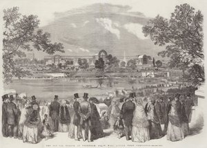 Crystal Palace, på Sydenham, slik det vil se ut når det er ferdig (gravering) av English School