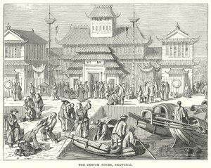 Tollhuset, Shanghai (gravering) av English School