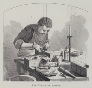 The Cutter eller Snyder (gravering) av English School