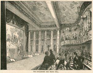 Cyclorama and Music Hall på Colosseum, London av English School
