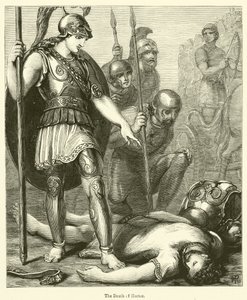 The Death of Hector (gravering) av English School