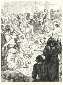 Stephens død (gravering) av English School