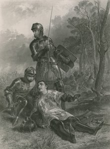 Døden til jarlen av Warwick, kong Henry VI av English School