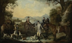 Harens død, ca. 1760-70 av English School