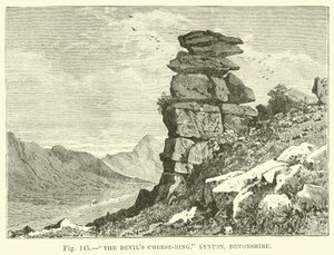 The Devils Cheese-Ring, Lynton, Devonshire av English School