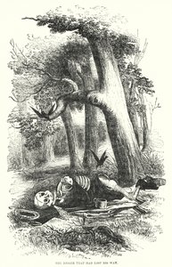 Der Gräber, der seinen Weg verloren hatte (Gravur)